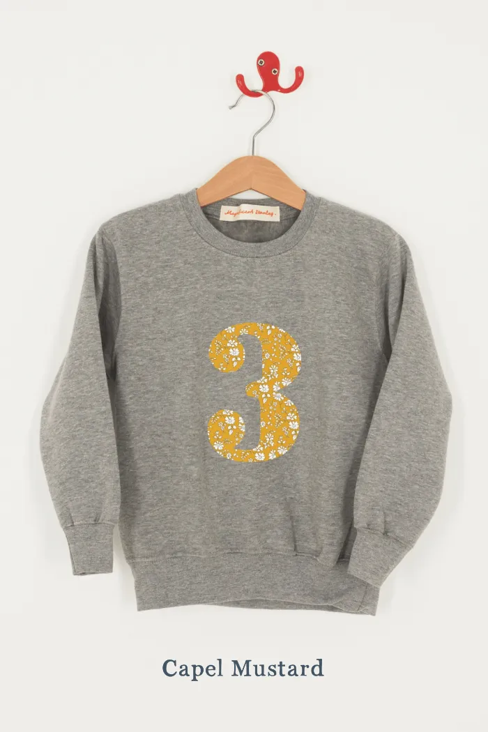 Create Your Own Personalised or Age Grey Sweatshirt