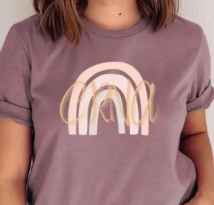 CRNA Boho Rainbow T-shirt