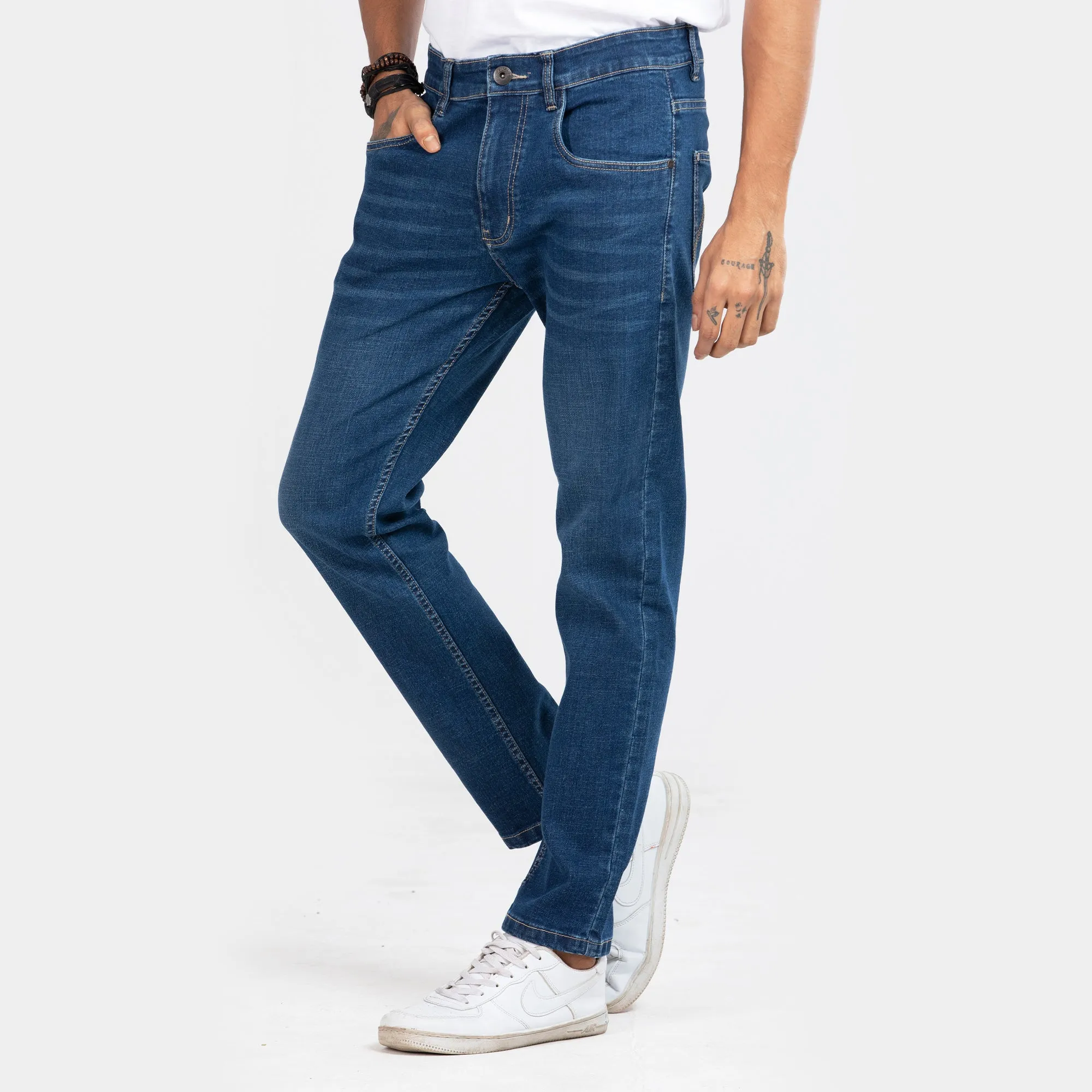 Cross Hatch Premium  jeans - Mid Blue