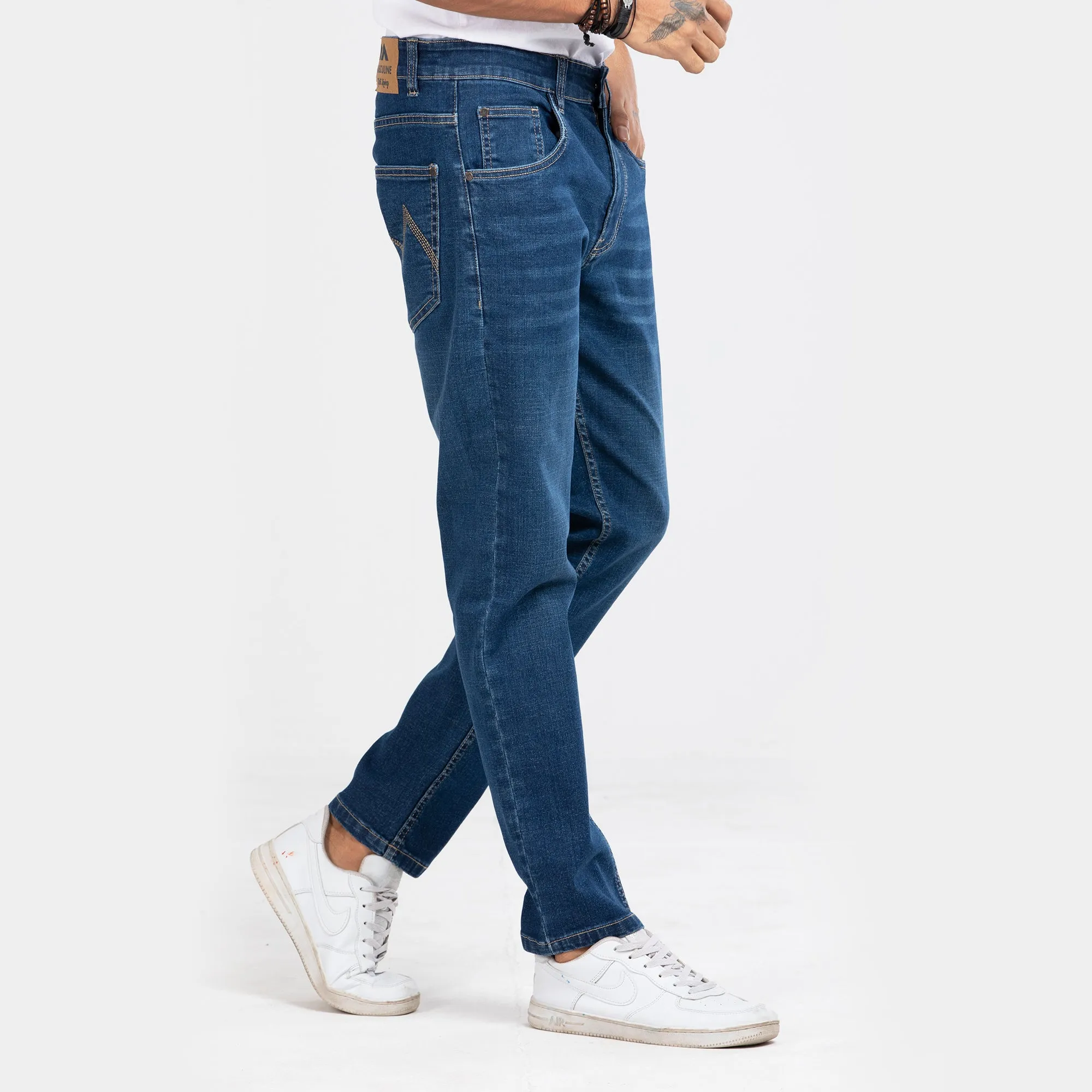 Cross Hatch Premium  jeans - Mid Blue