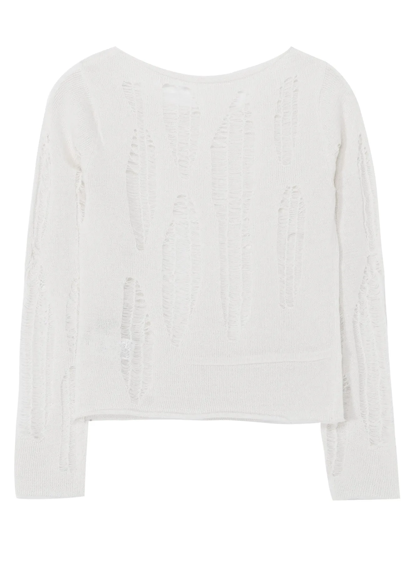 CRUSH PLAIN STITCH CRUSHED SWEATER