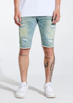 CRYSP DENIM ATLANTIC SAND WASH SHORTS