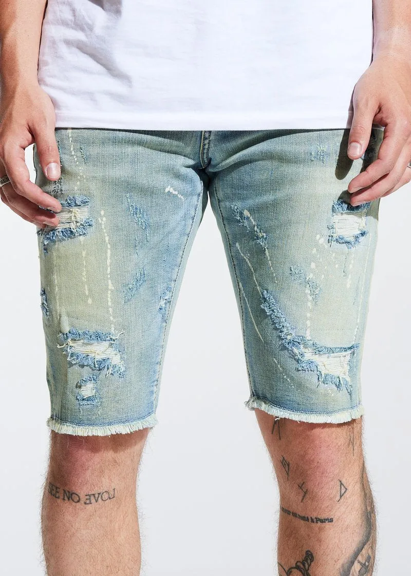CRYSP DENIM ATLANTIC SAND WASH SHORTS