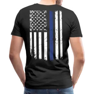 Daddy Husband Protector Hero American Flag Men's Premium T-Shirt (CK1872)