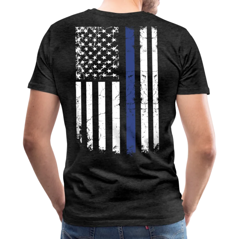 Daddy Husband Protector Hero American Flag Men's Premium T-Shirt (CK1872)