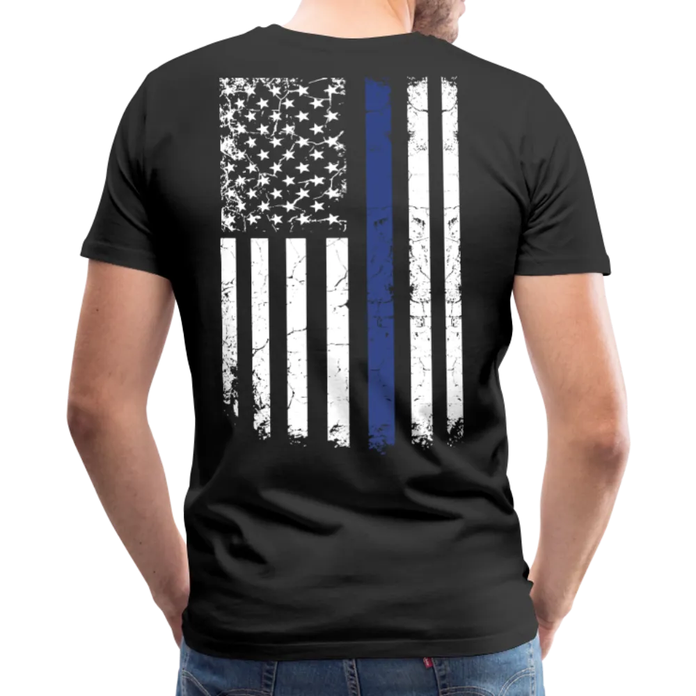 Daddy Husband Protector Hero American Flag Men's Premium T-Shirt (CK1872)