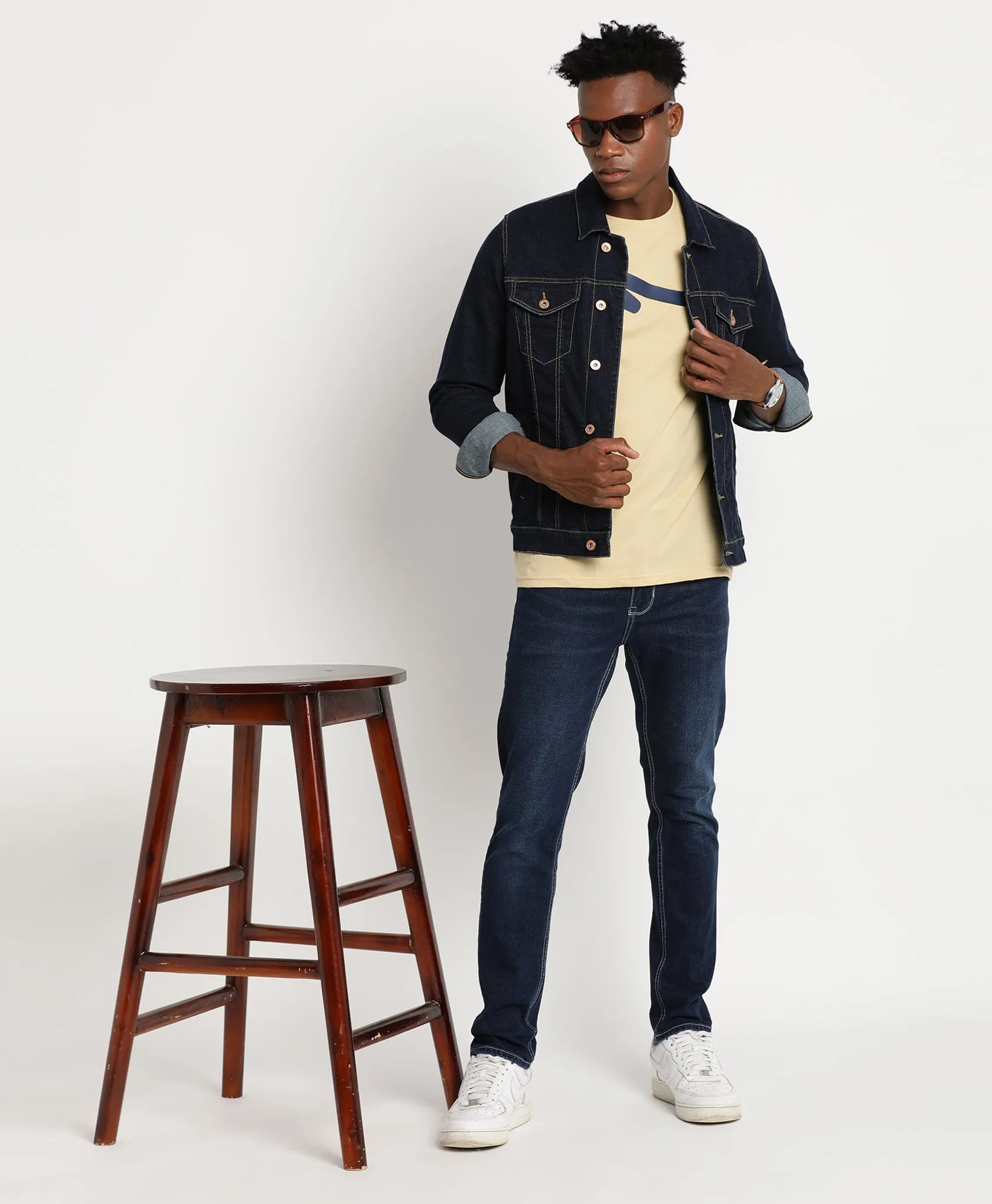 Dark Blue Slim-fit Jeans