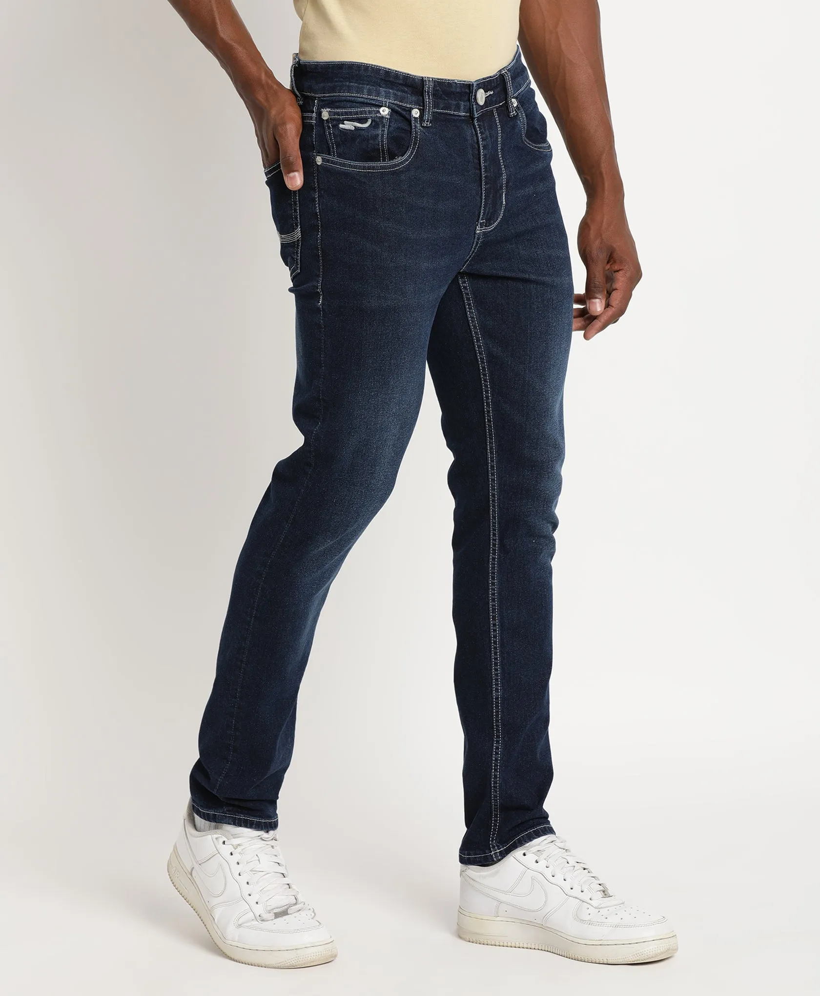 Dark Blue Slim-fit Jeans