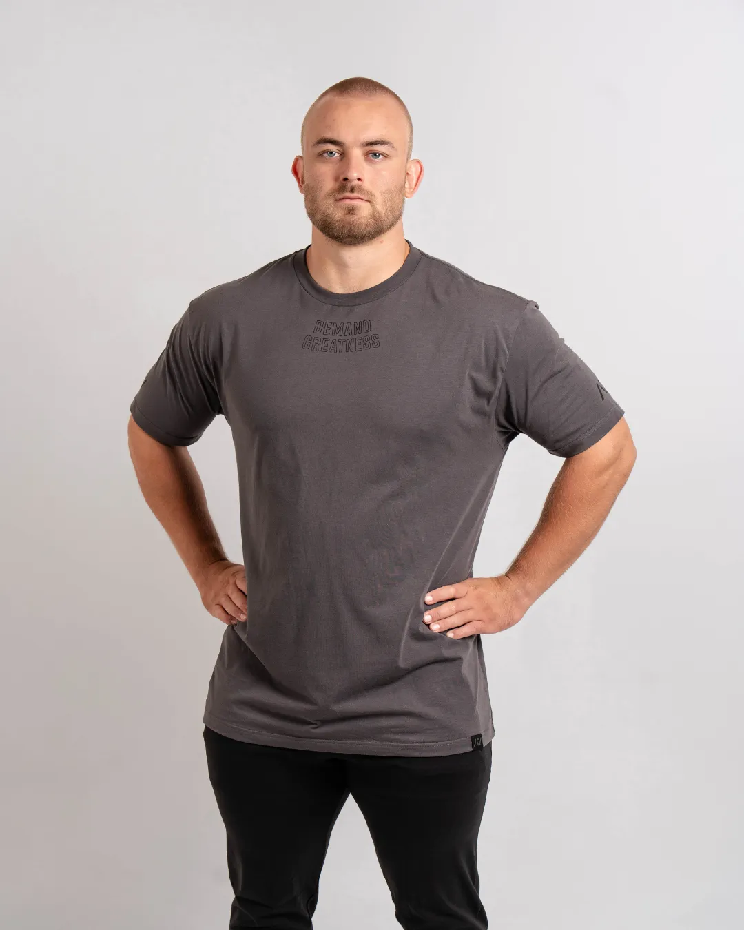 Demand Greatness True-Fit Men's Meet Shirt - IPF Approved - Shadow Stone Grey