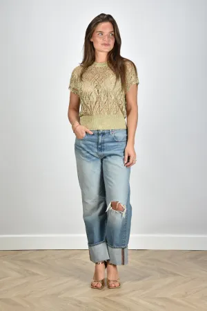 Denimist jeans Lucy BF Jean DSW3000 alsen indigo w/ rips and cuff