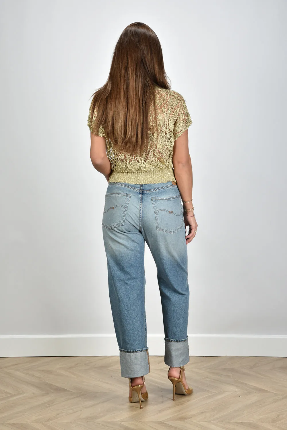 Denimist jeans Lucy BF Jean DSW3000 alsen indigo w/ rips and cuff