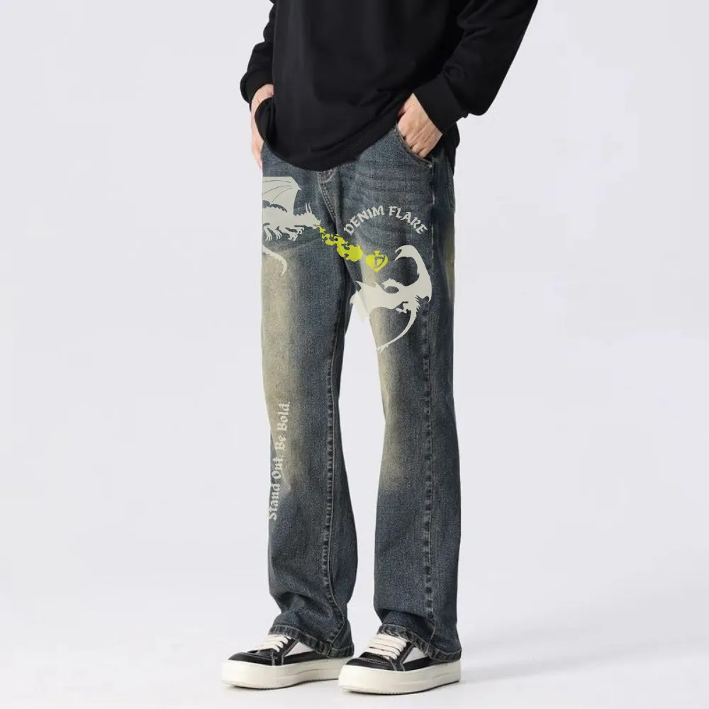 DF |Dragon Fire Stack Jeans
