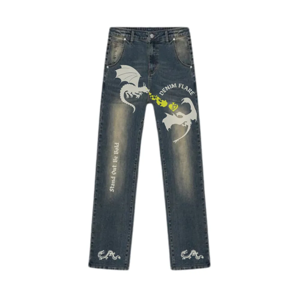 DF |Dragon Fire Stack Jeans