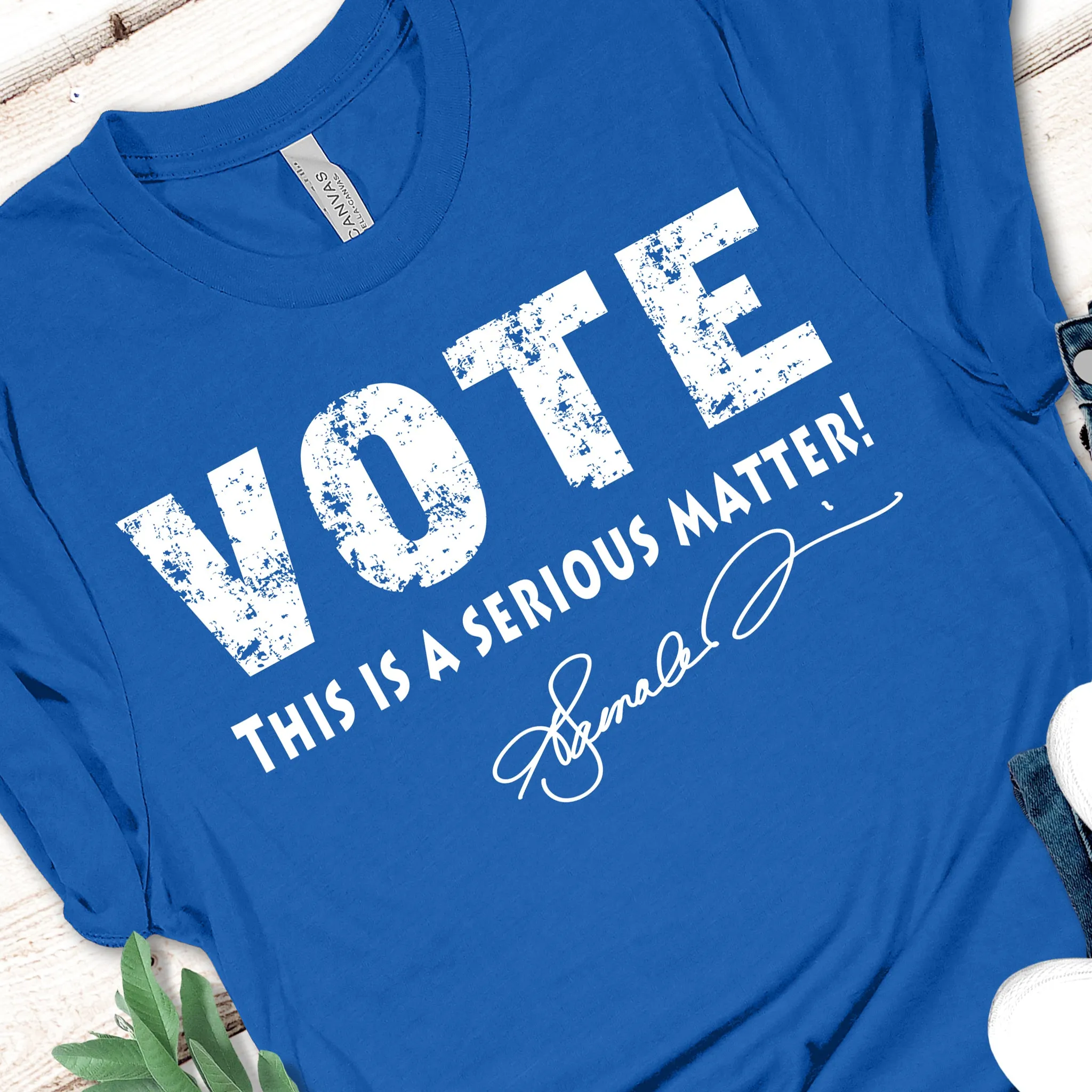 Divine 9 Inspired T--Vote-Serious Matter-Zeta Phi Beta,Delta Sigma Theta & Phi Beta Sigma- Kappa-Men, Women