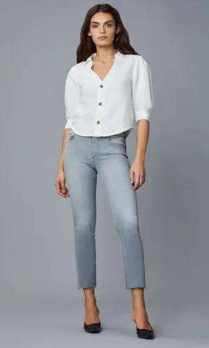 DL1961 Mara Straight - Mid Rise Instascupt Lt. Smoke
