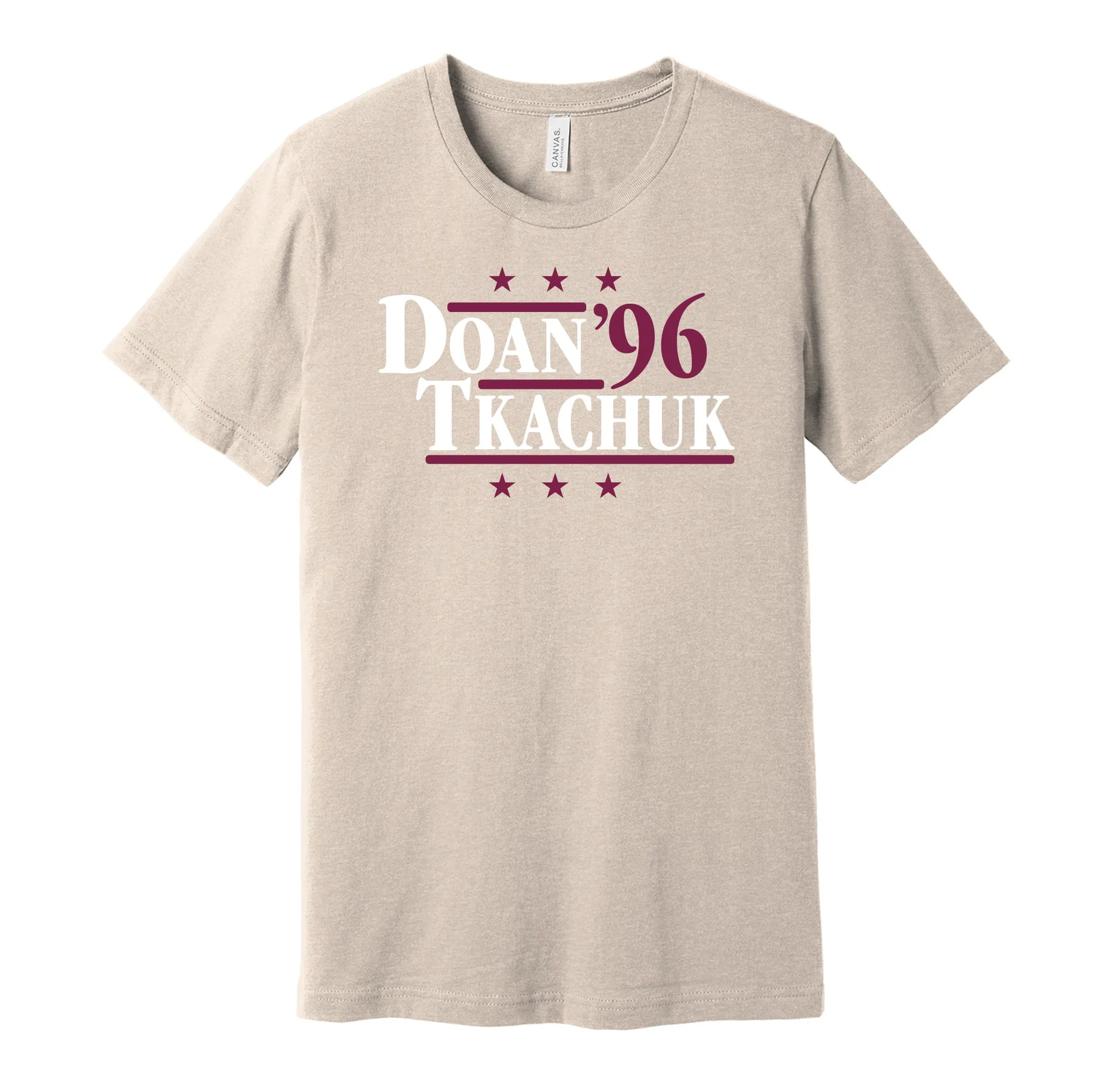 Doan & Tkachuk '96 - Arizona Coyotes Legends Political Campaign Parody T-Shirt - Hyper Than Hype Shirts