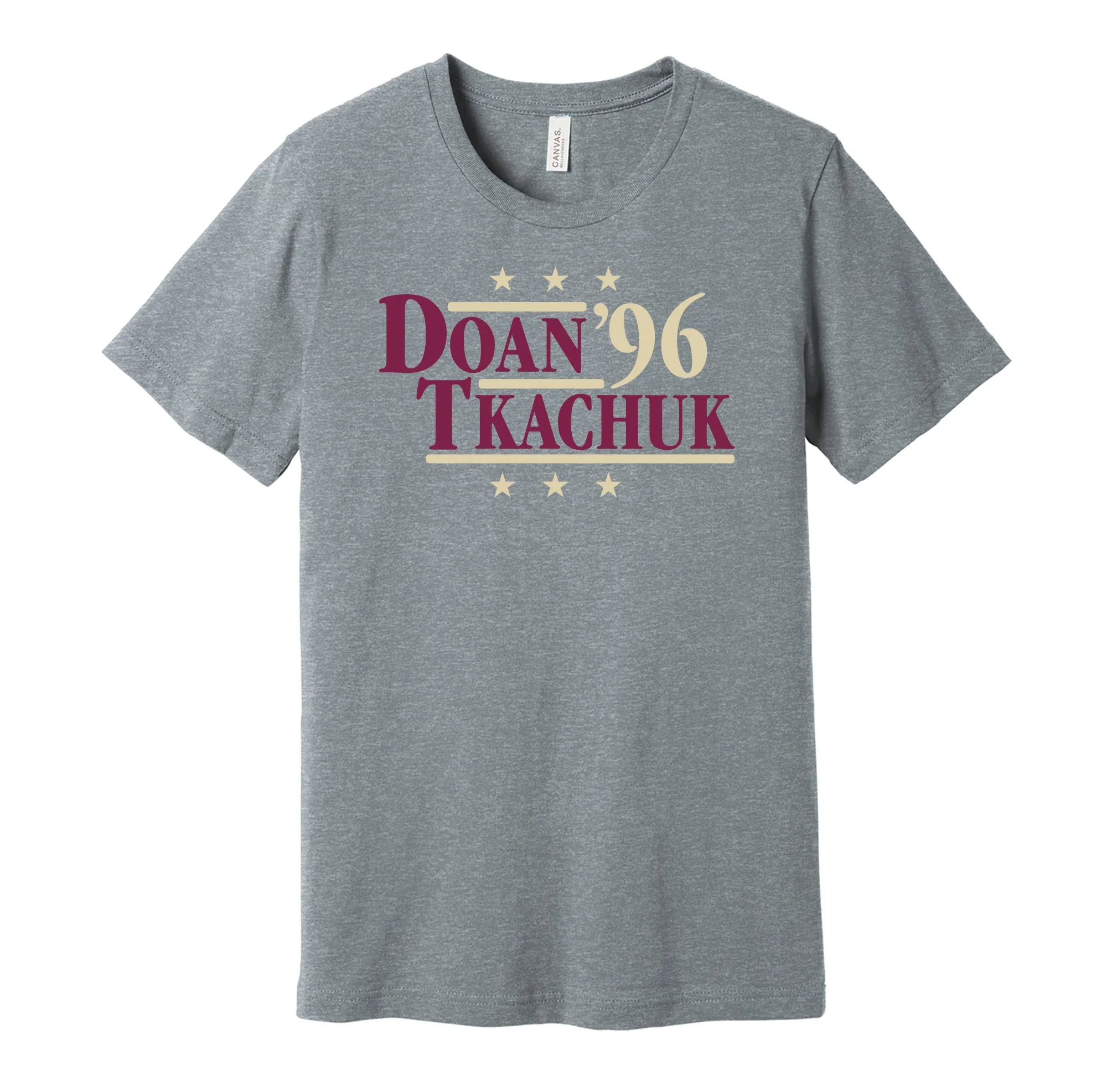 Doan & Tkachuk '96 - Arizona Coyotes Legends Political Campaign Parody T-Shirt - Hyper Than Hype Shirts