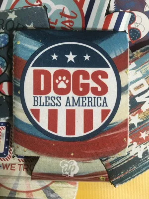Dogs Bless America Can Cooler