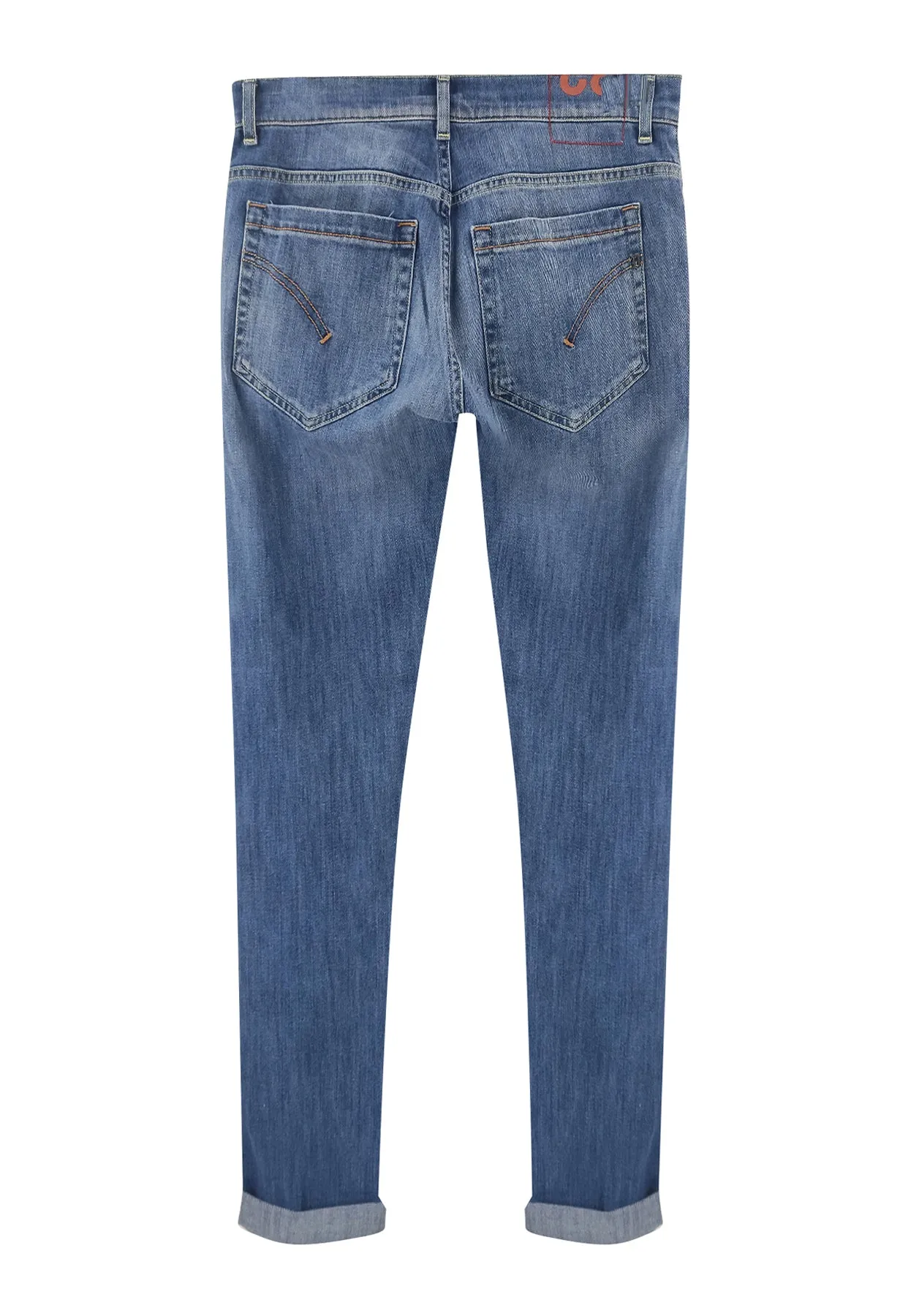 Dondup jeans George blu uomo in denim elasticizzato