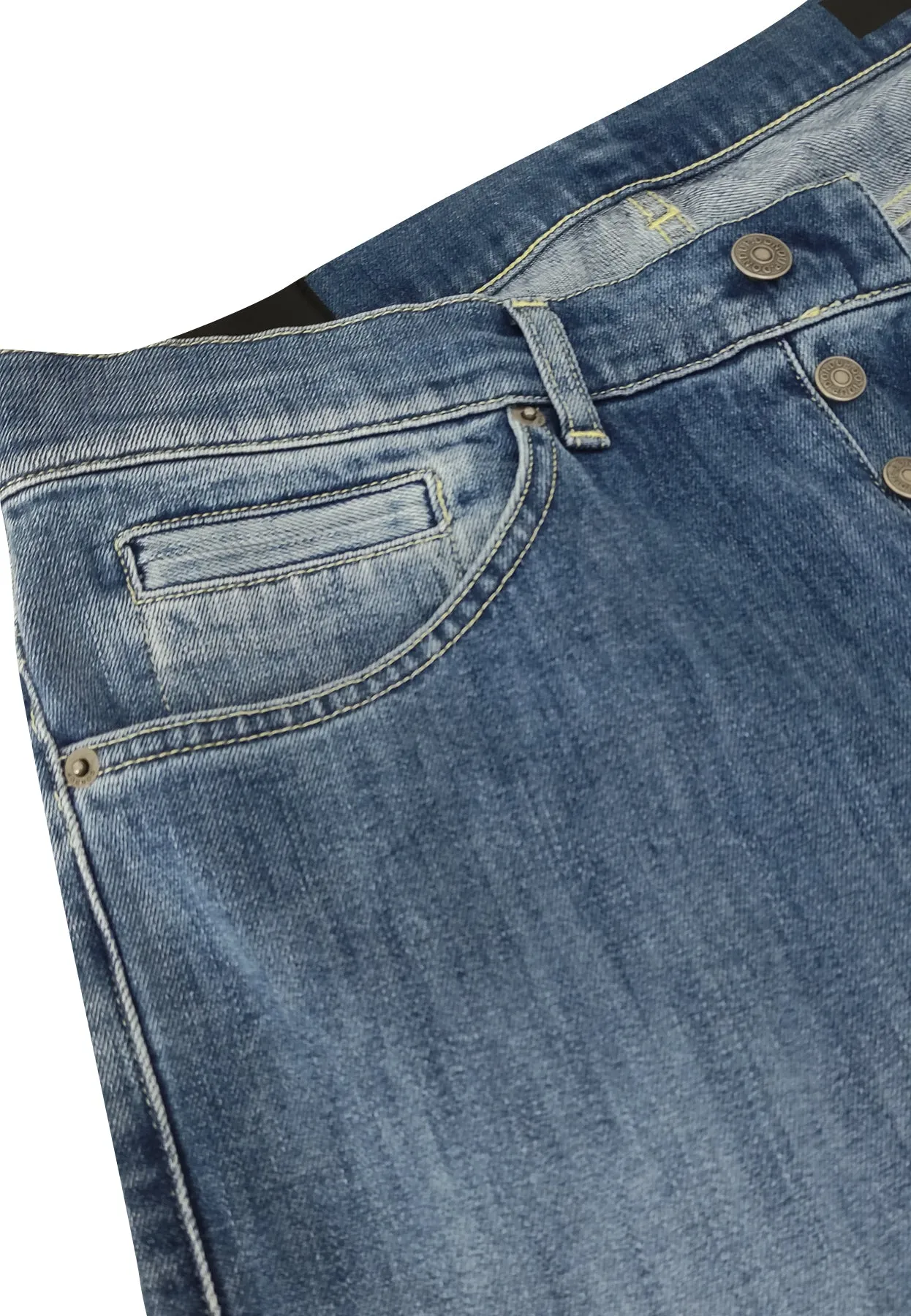 Dondup jeans George blu uomo in denim elasticizzato