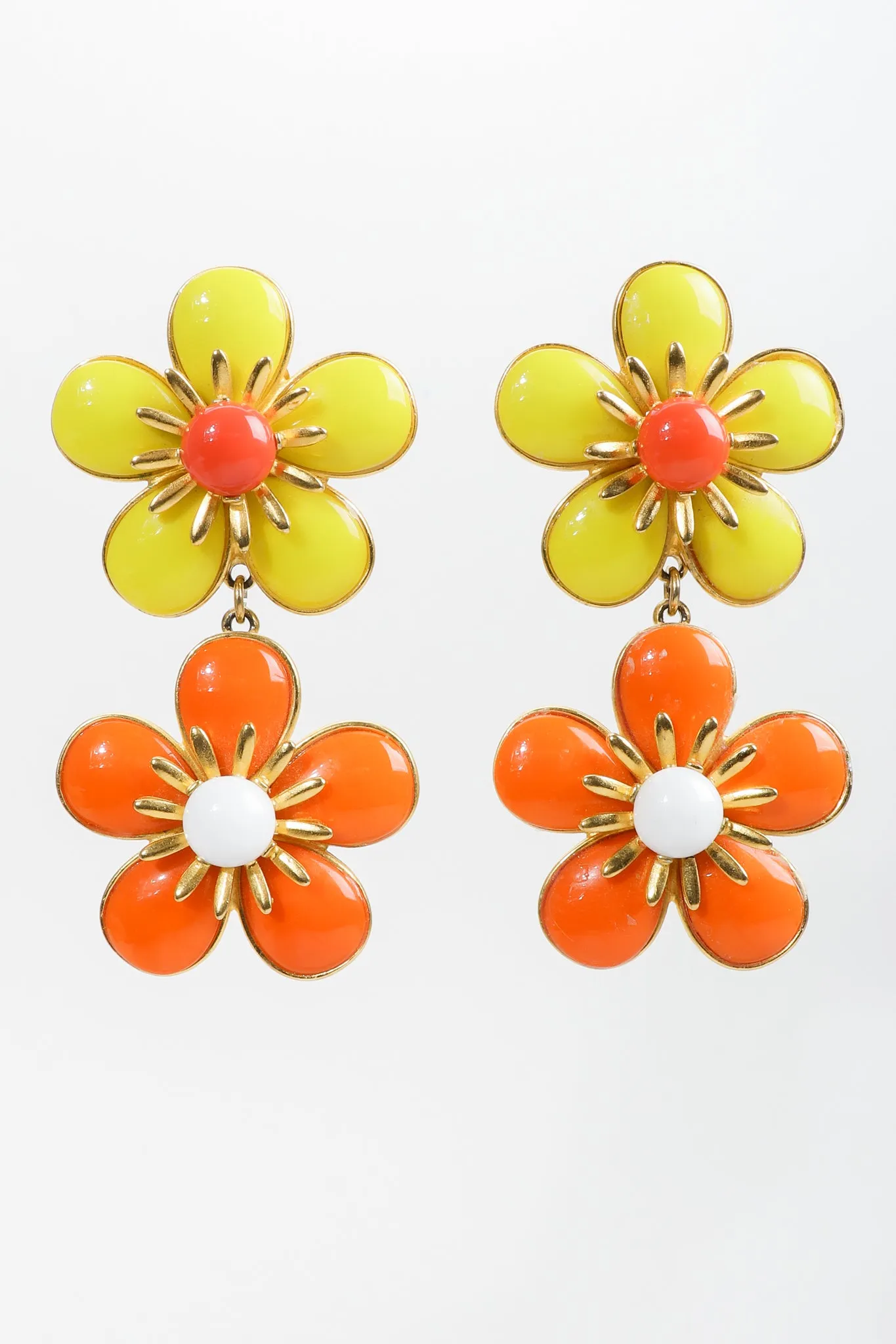 Double Daisy Earrings