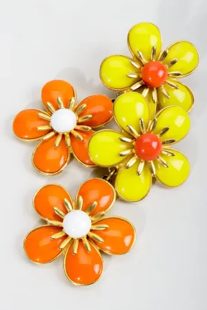 Double Daisy Earrings