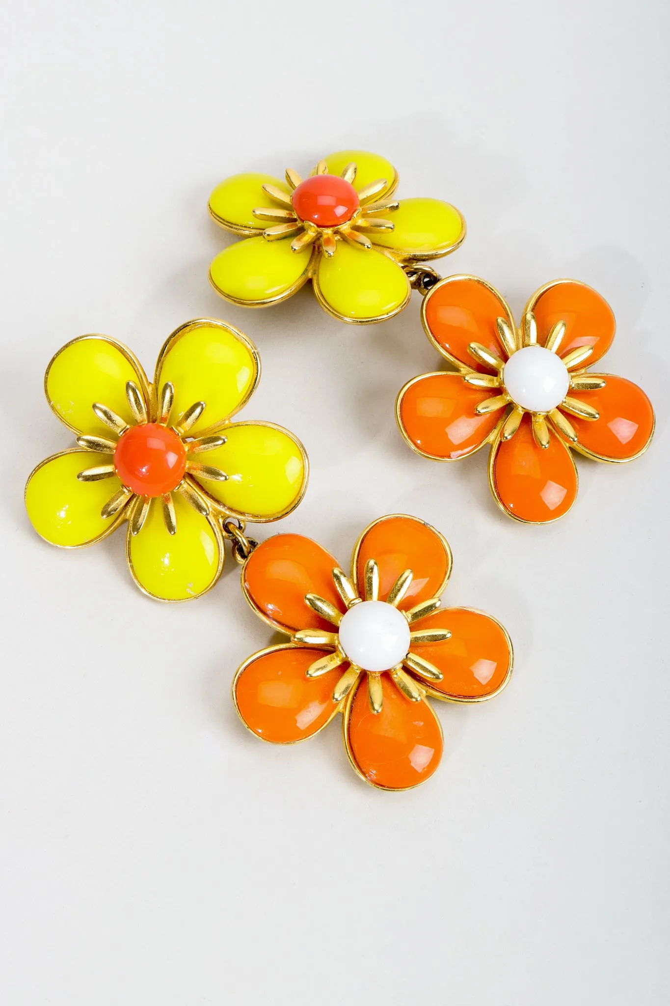 Double Daisy Earrings