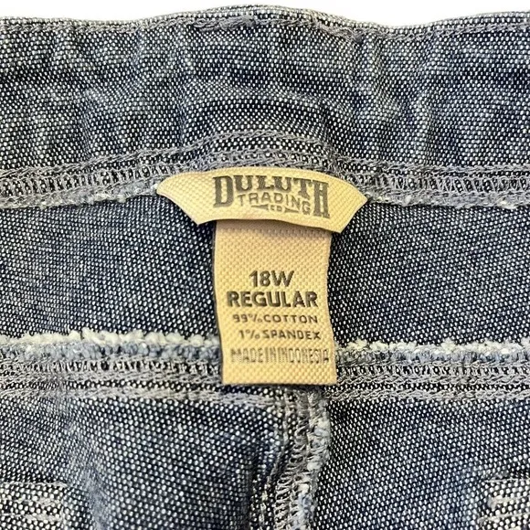 DULUTH Trading Co Jeans 18W DuluthFlex Fire Hose Ltd Stovepipe Jeans Womens Plus