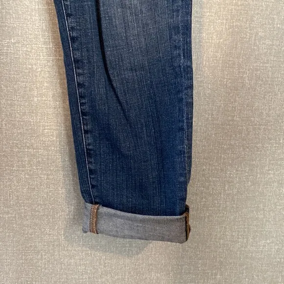 Eileen Fisher Aged Indigo Boyfriend Jeans Organic Cotton