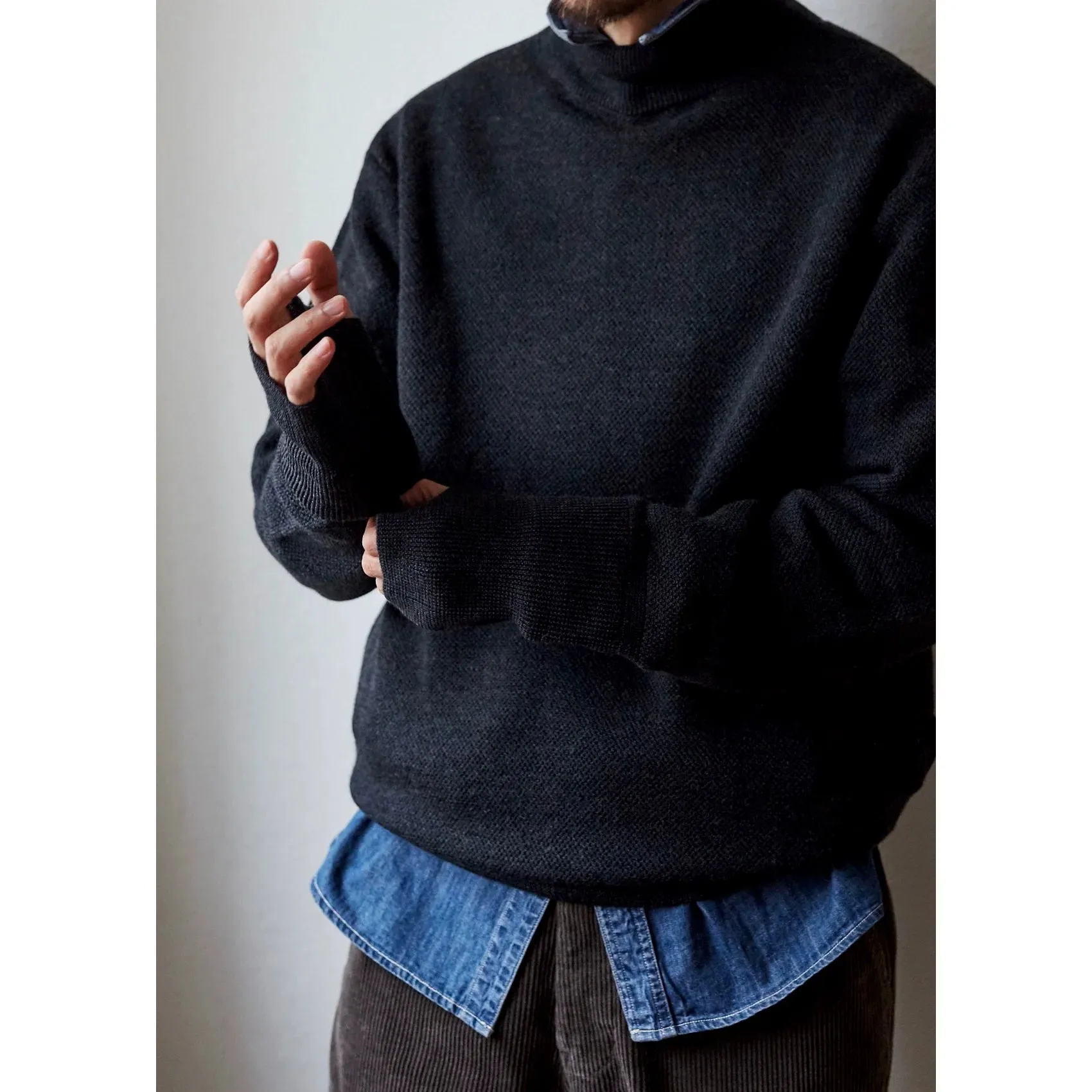 Elegant Wool Turtleneck Sweater