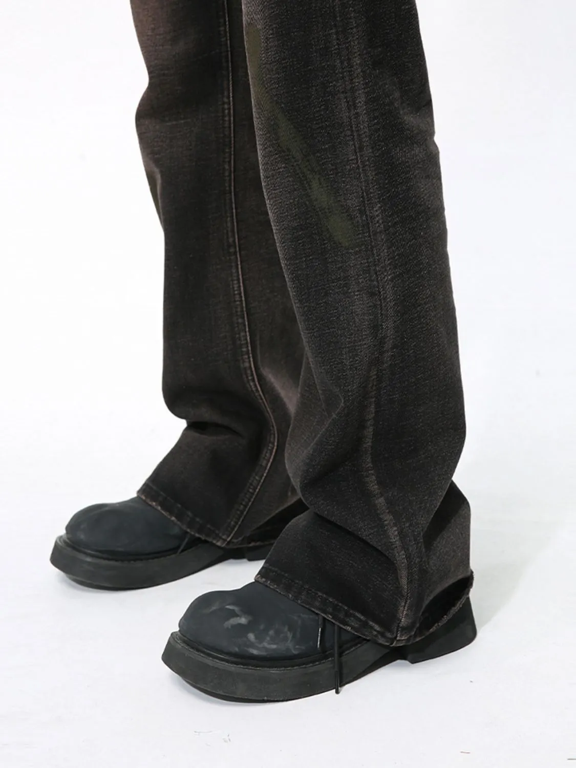 Elias Men's Clean Fit Bootcut Jeans with Pockets