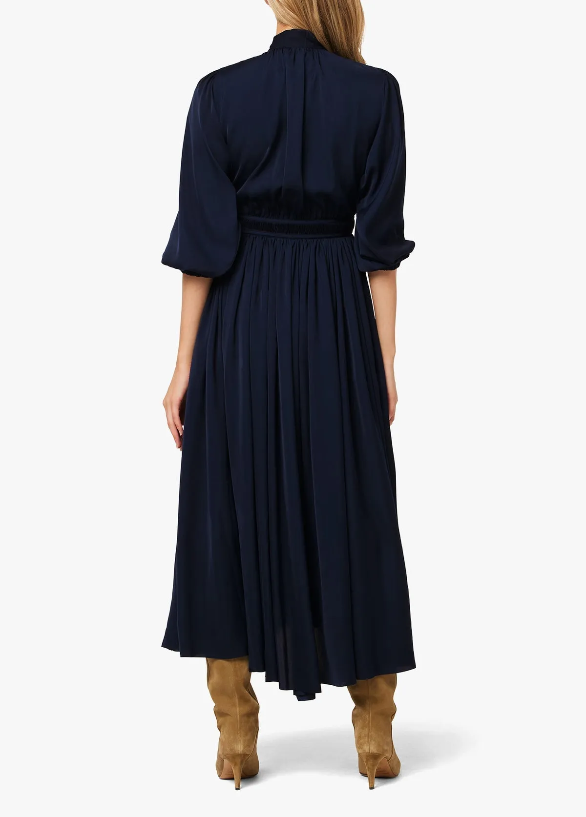 Elle Blouson Dress (Blue)