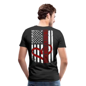 Emergency Room Nurse Flag Men's Premium T-Shirt (CK1836 Red)