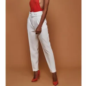 Emilia - Belted high-waisted suit pants