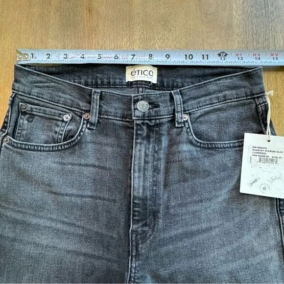 ETICA Jeans Size 27 Scarlet Midrise Slim Ankle in Liverpool