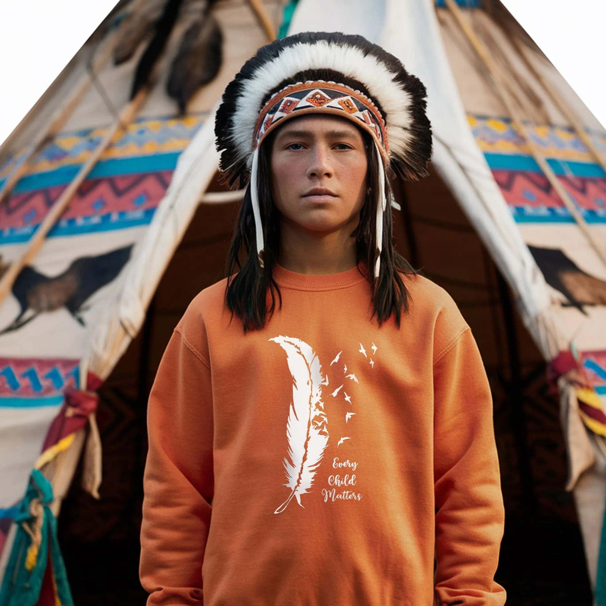 Every Child Matters Bird Feather For Orange Shirt Day Unisex T-Shirt/Hoodie/Sweatshirt 296