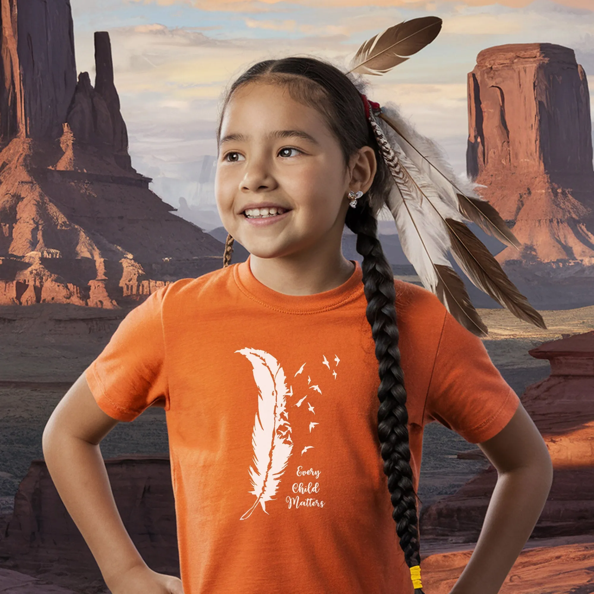 Every Child Matters Bird Feather For Orange Shirt Day Unisex T-Shirt/Hoodie/Sweatshirt 296