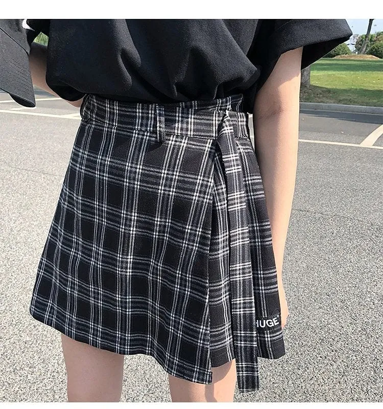 Fashion Vintage Plaid Mini Skirts