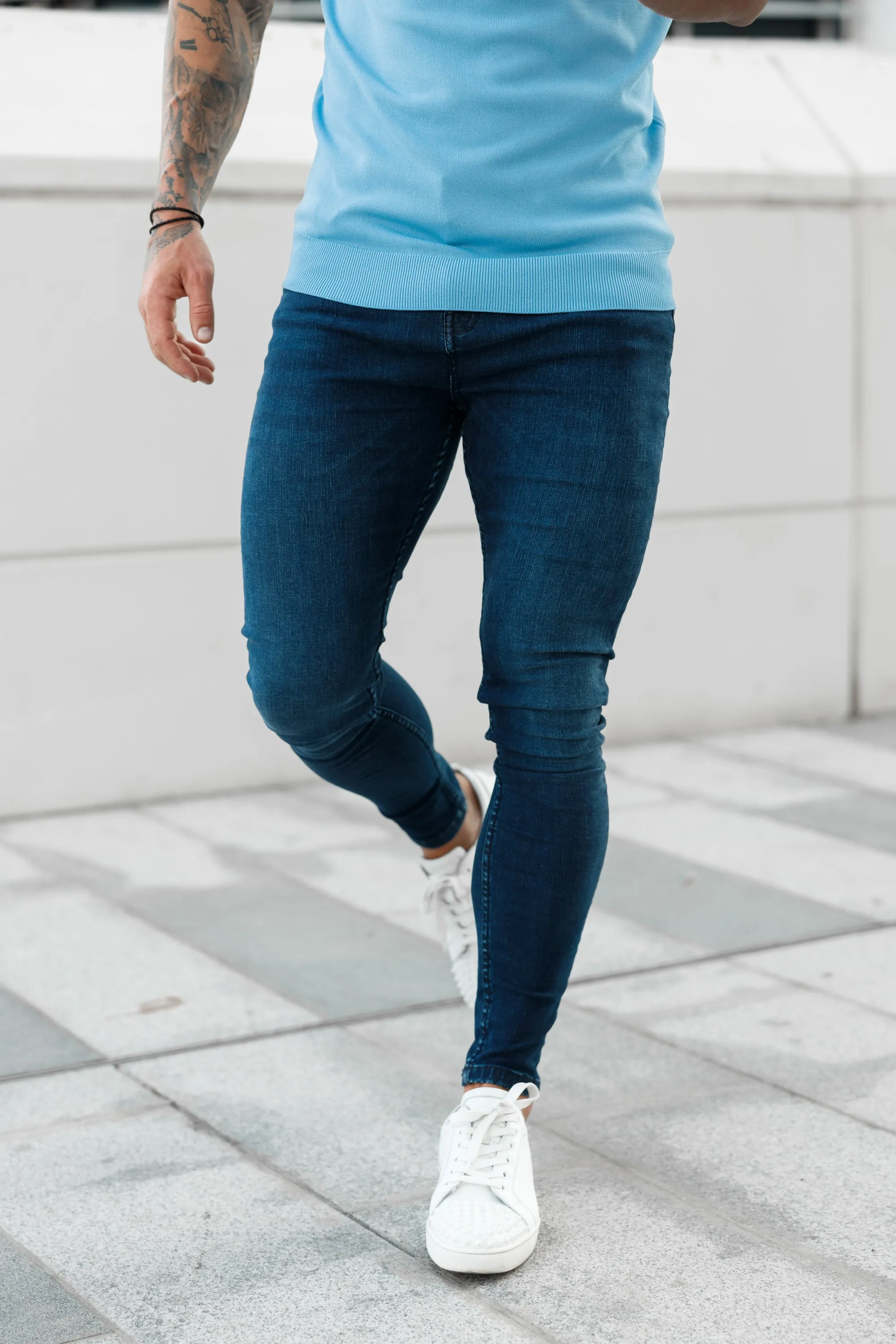 Father Sons Ultra Stretch Navy Slim Jeans - FSJEAN001
