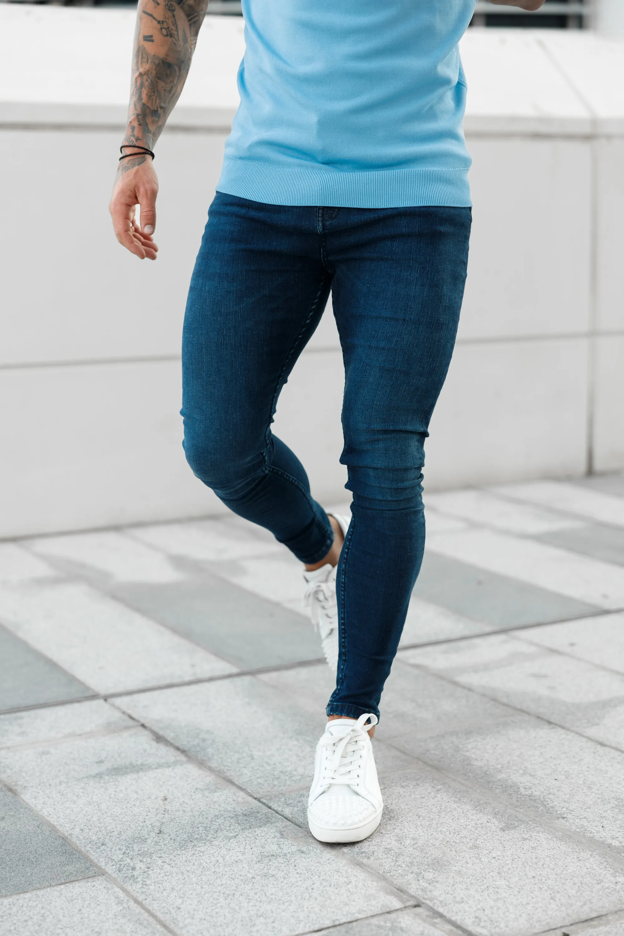 Father Sons Ultra Stretch Navy Slim Jeans - FSJEAN001