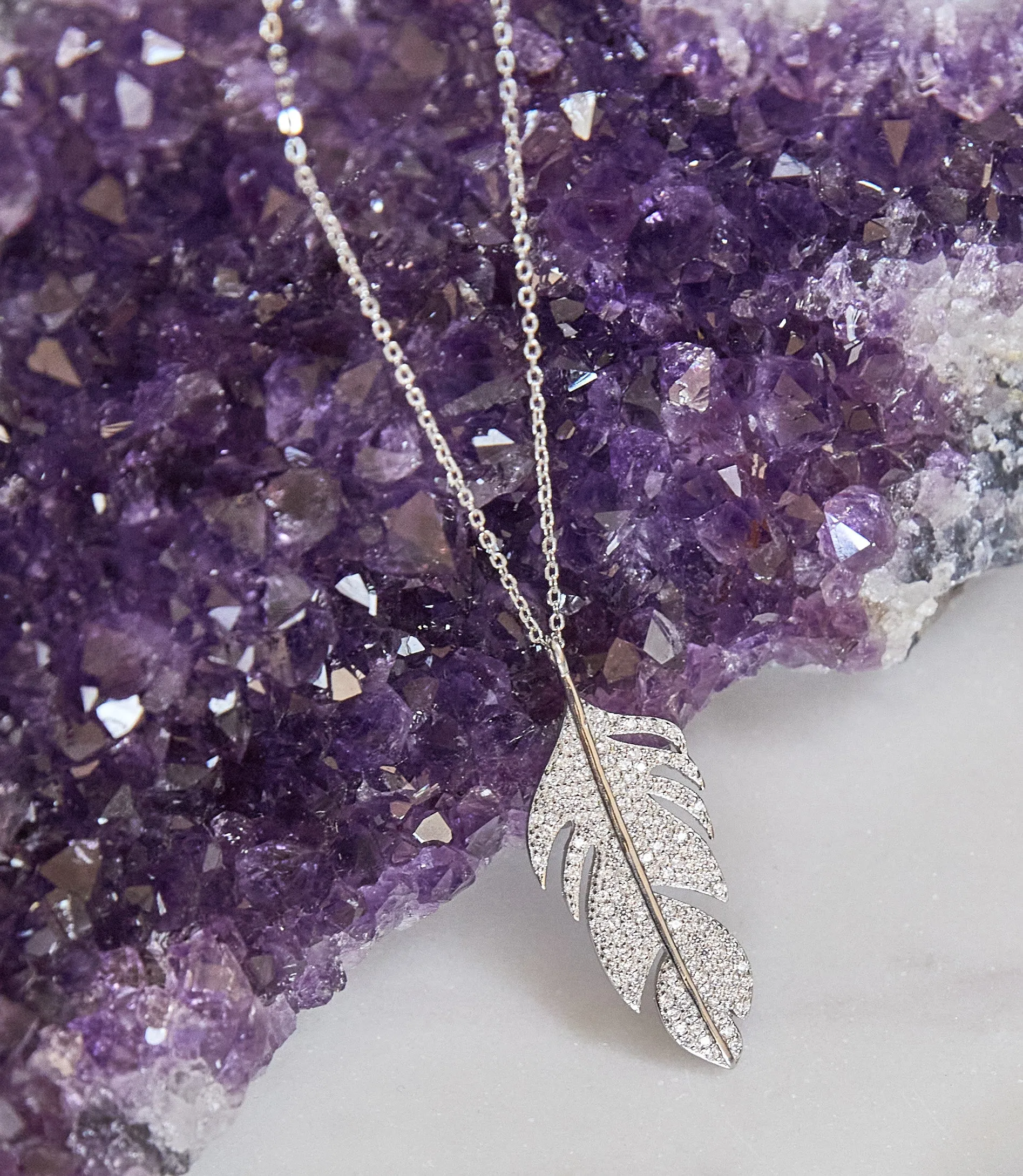 Feather Pendant Necklace
