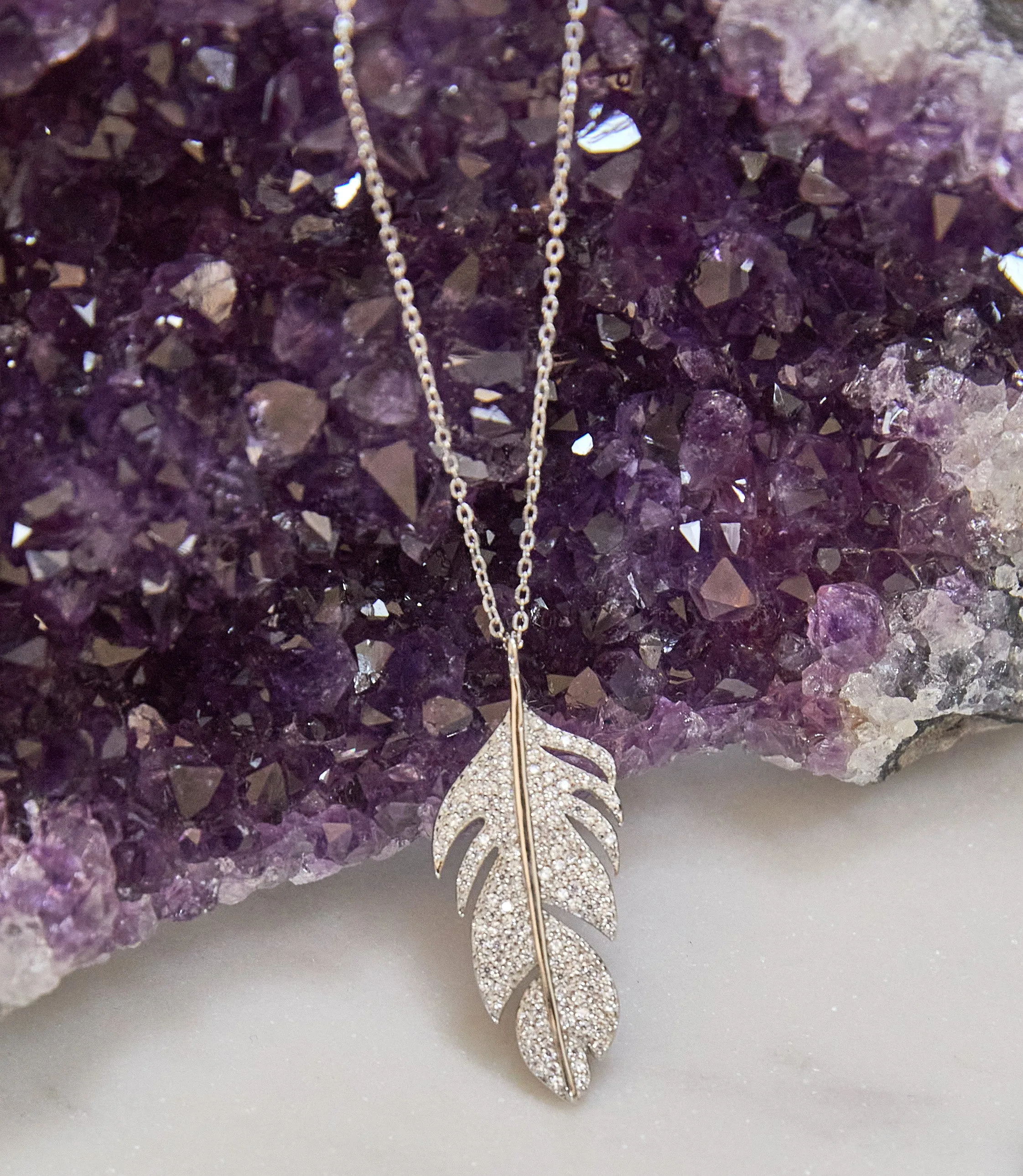 Feather Pendant Necklace