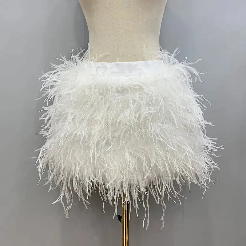 Felicia - Ostrich Feather Skirt