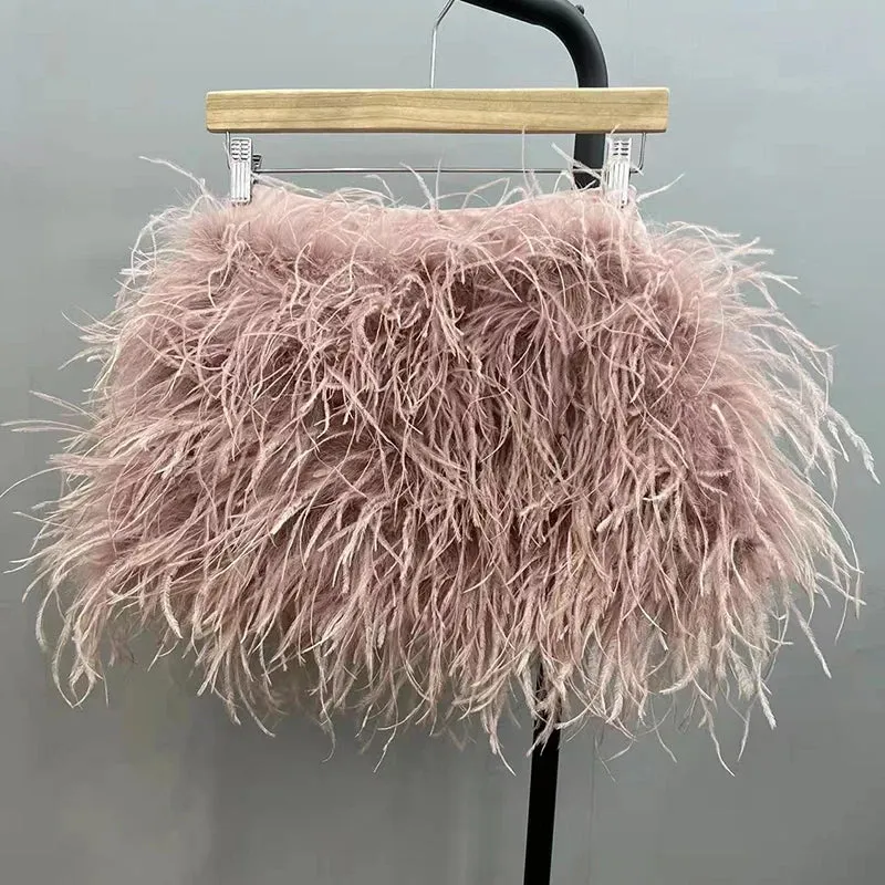 Felicia - Ostrich Feather Skirt