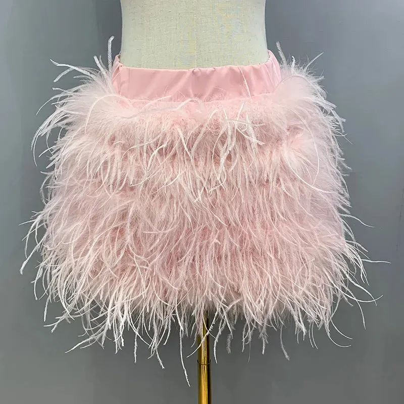 Felicia - Ostrich Feather Skirt