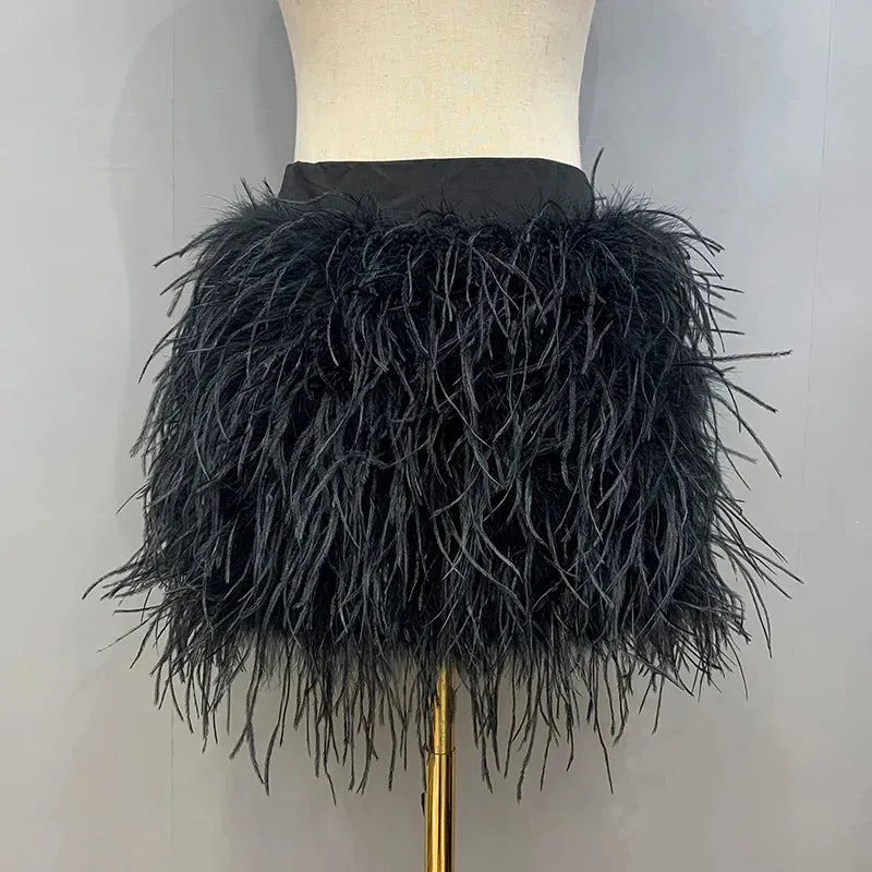 Felicia - Ostrich Feather Skirt