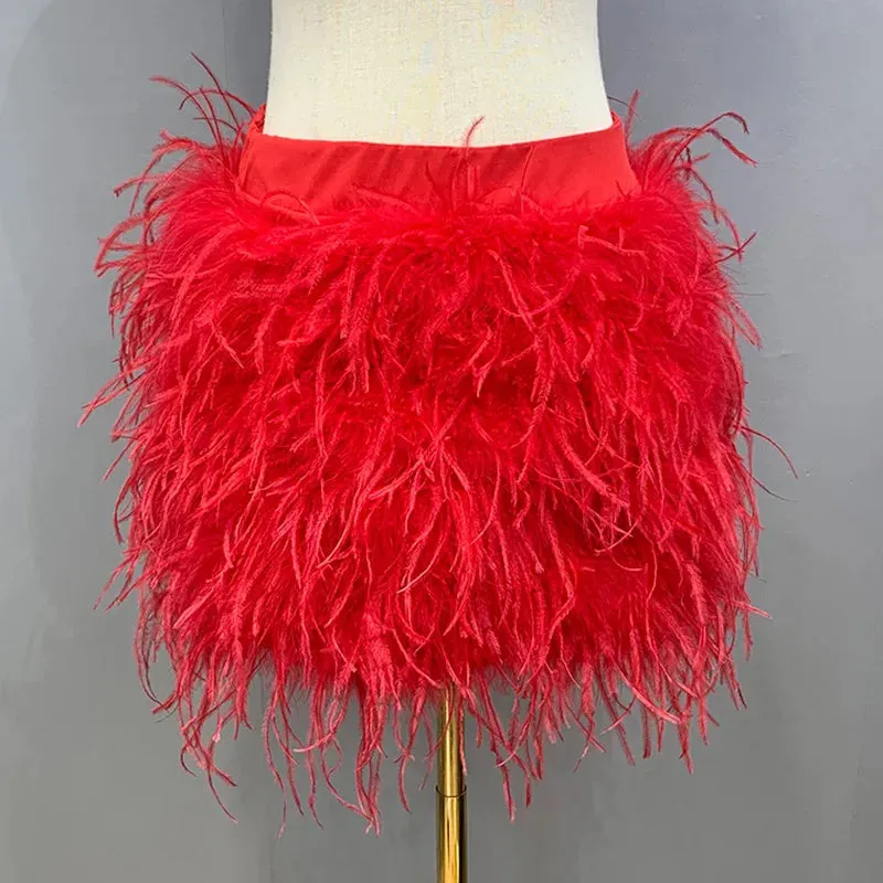Felicia - Ostrich Feather Skirt
