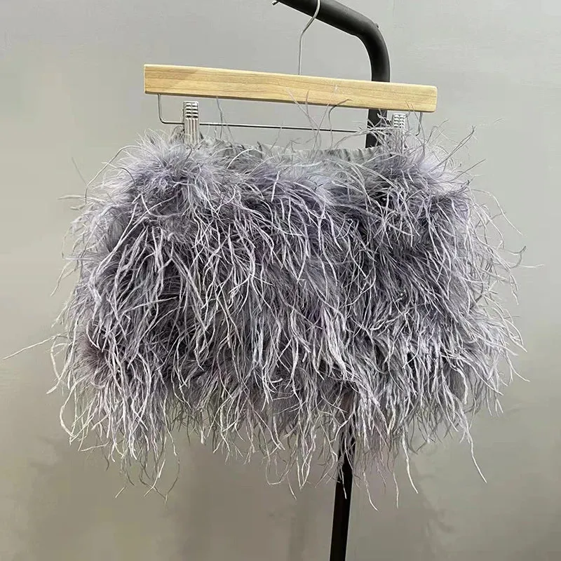 Felicia - Ostrich Feather Skirt