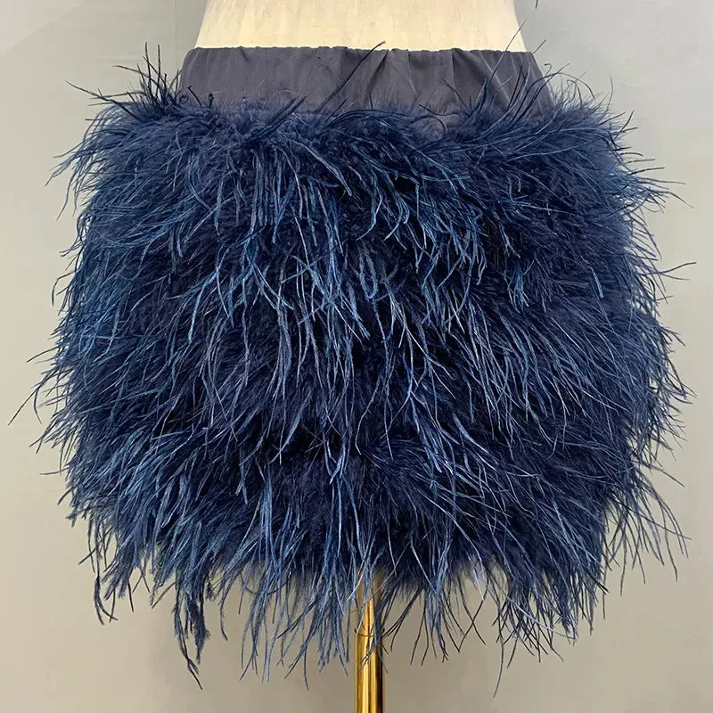 Felicia - Ostrich Feather Skirt