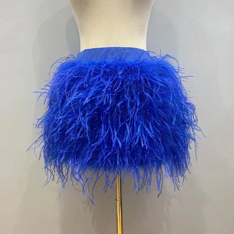 Felicia - Ostrich Feather Skirt